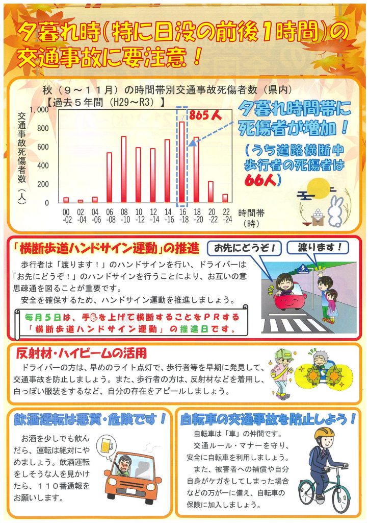 秋の全国交通安全運動