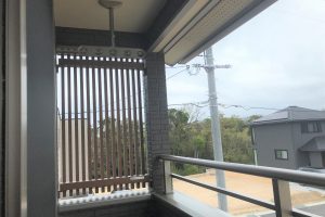 宇部市新築住宅　ベランダ